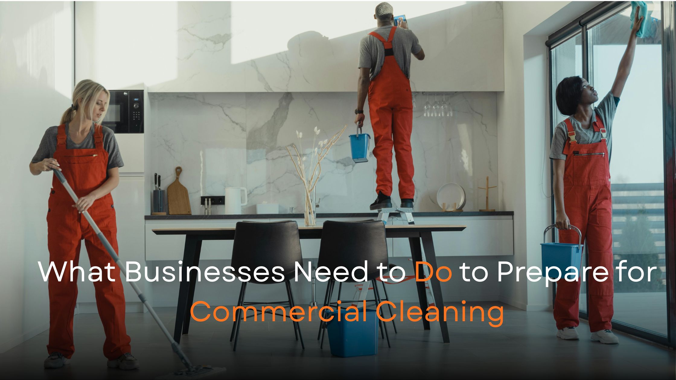 Commercial cleaning services for business places