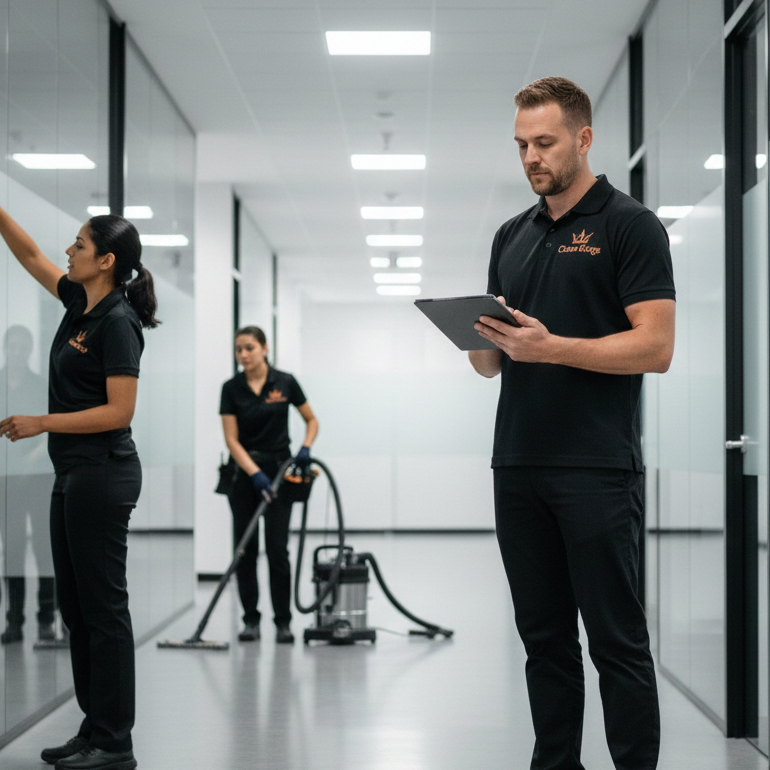 Managing cleaning inefficiencies in commercial cleaning operations